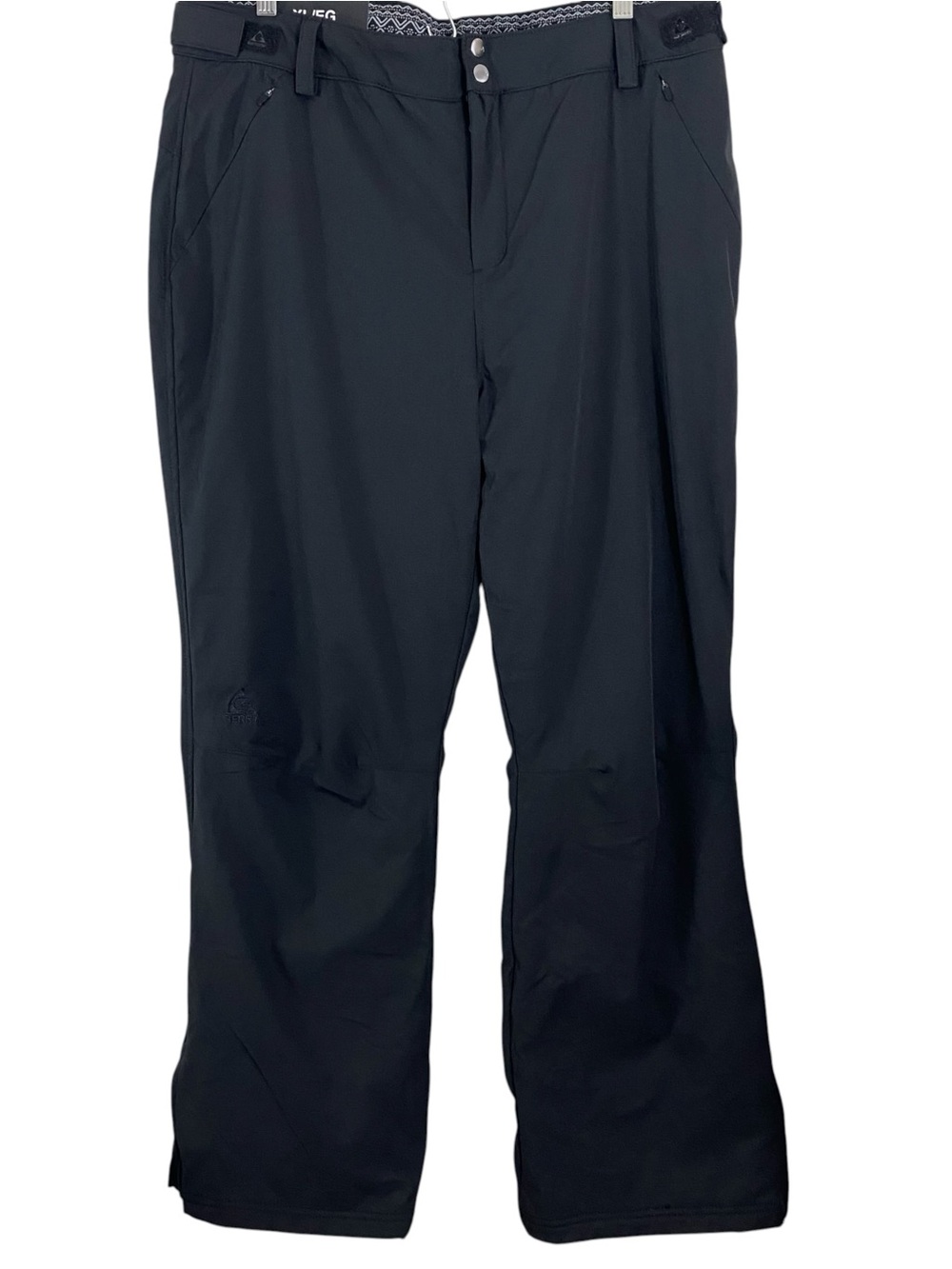Gerry Womens Snow Pants Sz XL Black 4-Way Stretch Water Resistant Fleece Lined